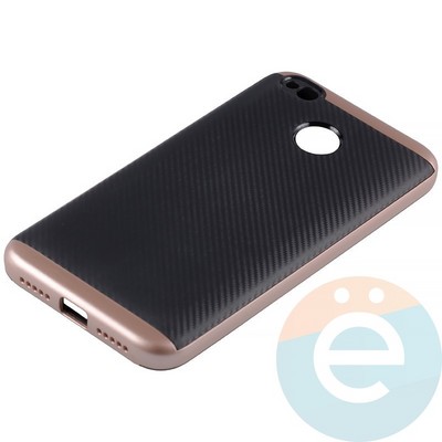 Накладка комбинированная Spigen на Xiaomi Redmi 4x розовая - фото 11345