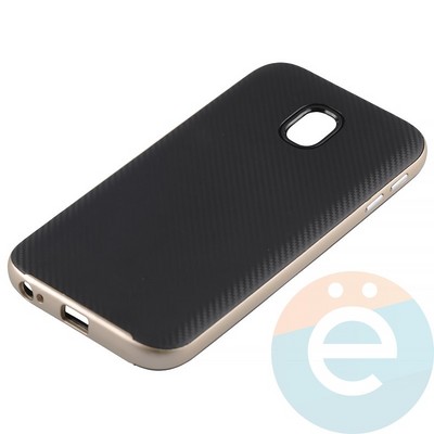 Накладка комбинированная Spigen на Samsung Galaxy J3 SM-J330 (2017) золотистая - фото 14721