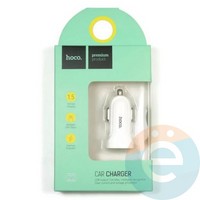 Автомобильное зарядное устройство HOCO Z2 1 USB 1.5A белое
