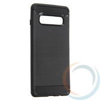 Накладка силиконовая Carbon 360 на Samsung S10 Plus чёрная
