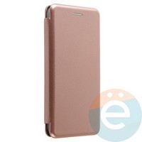 Чехол книжка боковой Fashion Case для Tecno Spark 9 Pro розово-золотистый