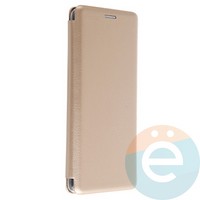 Чехол книжка боковой Fashion Case для Samsung Galaxy A9 2018 золотистый
