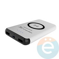 Внешний аккумулятор Konfulon M12W 10000 mAh с функцией беспроводной зарядки