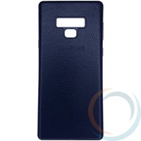 Накладка кожаная с логотипом для Samsung Galaxy Note 9 чёрная