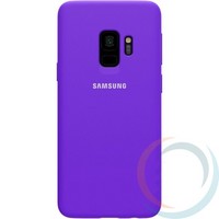 Накладка Silicone cover на Samsung Galaxy S9 Plus фиолетовая 36