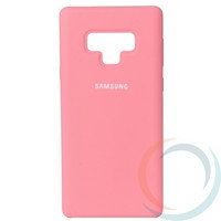 Накладка Silicone cover на Samsung Galaxy Note 9 розовая 6