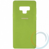 Накладка Silicone cover на Samsung Galaxy Note 9 салатовая