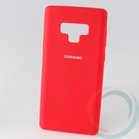 Накладка Silicone cover на Samsung Galaxy Note 9 красная 14