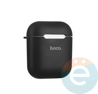 Чехол силиконовый для наушников Apple AirPods HOCO Soft Case черный
