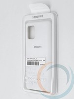 Накладка Silicone cover на Samsung Galaxy A51 белая