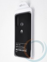 Накладка Silicone cover на Huawei Y6P черная