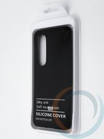 Накладка Silicone cover на Xiaomi Mi Note 10 Lite черная