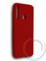 Накладка силиконовая Soft Touch ультратонкая для Huawei Honor Y6P красная