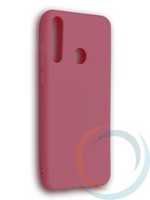 Накладка силиконовая Soft Touch ультратонкая для Huawei Honor Y6P розовая
