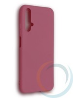 Накладка силиконовая Soft Touch ультратонкая для Huawei Nova 5T розовая