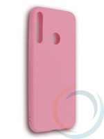 Накладка силиконовая Soft Touch ультратонкая для Huawei P40 Lite E/Y7P розовая