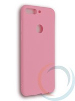 Накладка силиконовая Soft Touch ультратонкая для Huawei Y7 2018 розовая