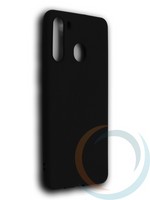 Накладка силиконовая Soft Touch ультратонкая для Samsung Galaxy A21 черная