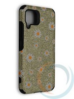 Накладка силиконовая с ромашками для Huawei Nova 6SE/P 40 Lite/Nova 7i золотистая