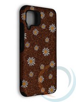 Накладка силиконовая с ромашками для Huawei Nova 6SE/P 40 Lite/Nova 7i коричневая