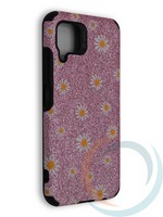 Накладка силиконовая с ромашками для Huawei Nova 6SE/P 40 Lite/Nova 7i розовая