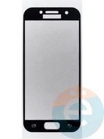 Защитное стекло 2D полноэкранное на Samsung Galaxy A3 (2017) SM-A320 черное