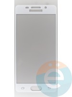 Защитное стекло 2D полноэкранное на Samsung Galaxy A3 (2016) SM-A310 белое