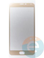 Защитное стекло 2D полноэкранное на Meizu PRO 5 золотистое