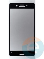 Защитное стекло 2D полноэкранное на Sony Xperia X черное
