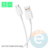 USB кабель Denmen D22T на Type-C 2.4A 1м белый