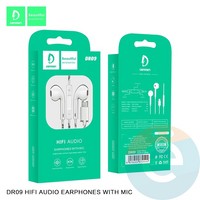 Гарнитура Denmen DR09 на Type-C 1.2м белая