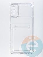 Накладка силиконовая с кардхолдером для Tecno Spark 8P прозрачная