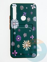 Накладка силиконовая Summer с кардхолдером для Huawei P Smart Z/Honor 9X зеленая