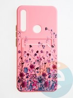 Накладка силиконовая Summer с кардхолдером для Huawei P Smart Z/Honor 9X розовая