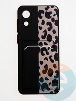 Накладка силиконовая Summer с кардхолдером для Samsung Galaxy A03 Core черная