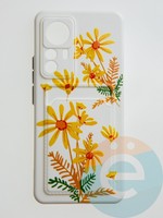 Накладка силиконовая Summer с кардхолдером для Xiaomi Mi 12T Pro бежевая
