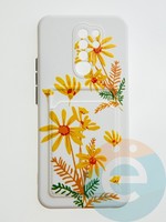 Накладка силиконовая Summer с кардхолдером для Xiaomi Redmi 9 бежевая