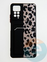 Накладка силиконовая Summer с кардхолдером для Xiaomi Redmi Note 11 Pro черная