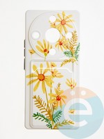 Накладка силиконовая Summer с кардхолдером для Huawei Honor X9A бежевая