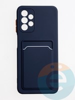 Накладка силиконовая Winter с кардхолдером для Samsung Galaxy A13 4G черная