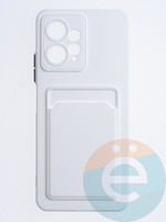 Накладка силиконовая Winter с кардхолдером для Xiaomi Redmi Note 12 4G 2023 белая