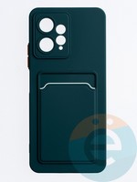 Накладка силиконовая Winter с кардхолдером для Xiaomi Redmi Note 12 4G 2023 зеленая