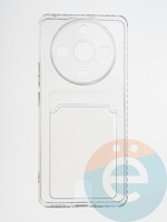 Накладка силиконовая с кардхолдером для Realme 11 Pro Plus прозрачная