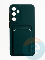 Накладка силиконовая Winter с кардхолдером для Samsung Galaxy S23FE зеленая
