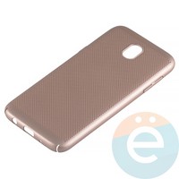 Накладка пластиковая перфорированная на Samsung Galaxy J5 SM-J520/530 (2017) золотистая