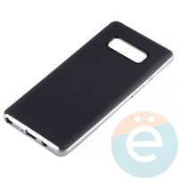 Накладка комбинированная Spigen на Samsung Galaxy Note 8 серебристая