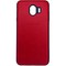 Накладка кожаная с логотипом для Samsung Galaxy J4 красная - фото 27930