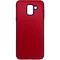 Накладка кожаная с логотипом для Samsung Galaxy J6 красная - фото 27936