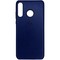 Накладка кожаная с логотипом для Huawei P30 lite/Honor 20s синяя - фото 27967