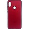 Накладка кожаная с логотипом для Xiaomi Redmi note 5 Pro красная - фото 28016